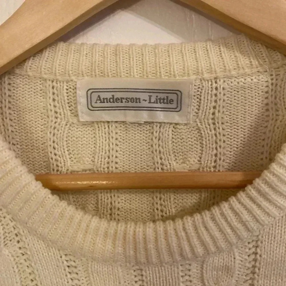 Anderson Little Mens Vintage Faire Isle Pullover Crewneck Sweater - Picture 2 of 5